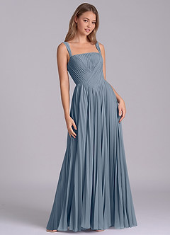 Azazie Mina Bridesmaid Dresses Twilight A-Line Pleated Chiffon Dress image5