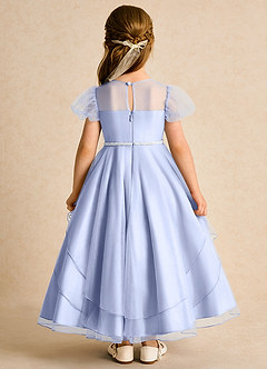 Azazie Duckie Blumenmädchenkleider Ballkleid Plissee Tüll Kleid Eis image5