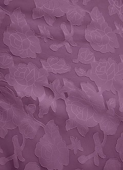 Azazie Akilah Robes de demoiselle d'honneur Robe Sirène en Blumen-Burnout Asymétrique Glycine image8