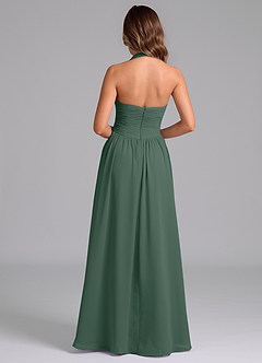 Azazie Darlyn Bridesmaid Dresses Sea Moss A-Line Pleated Chiffon Dress image2