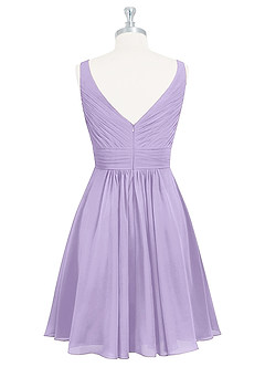 Azazie Grace Bridesmaid Dresses Lilac A-Line Pleated Chiffon Dress image7