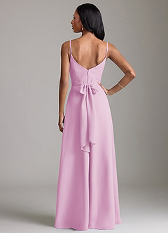 Azazie Kali Brudtärnklänningar Klä av A-Linje i Chiffong Plisserad Godisrosa image4