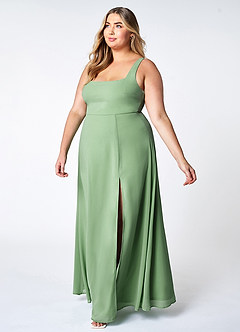 Perfect Day Sage Green Square Neck Maxi Dress image14