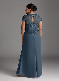 Azazie Junie Mother of the Bride Dresses Neptune A-Line Lace Chiffon Dress image8