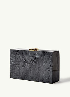 front Acrylic Marble Clutch Bag