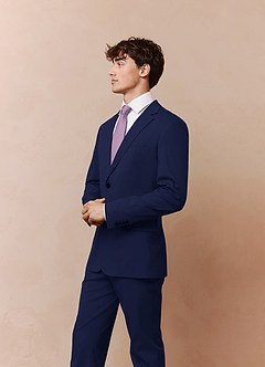 front Savile Blue Wool Blend Suit