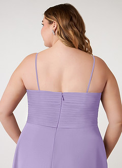 Azazie Arabella Allure Bridesmaid Dresses Lilac A-Line Sweetheart Neckline Chiffon Convertible Dress image19