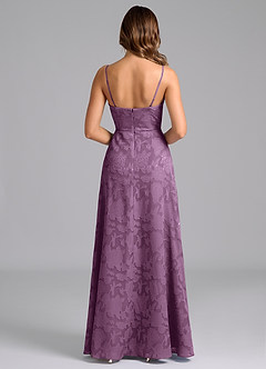 Azazie Wren Bridesmaid Dresses Wisteria A-Line Strapless Floral Burnout Dress image6