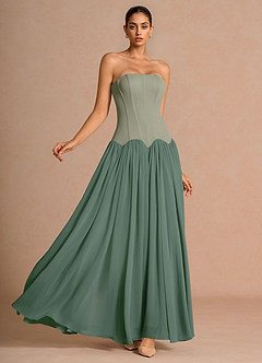 Eirisse Light Green Maxi Dress image4