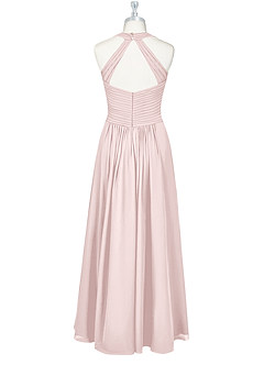 Azazie Claudia Bridesmaid Dresses Blushing Pink A-Line Sweetheart Neckline Chiffon Dress image8