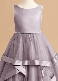 Azazie Posy Flower Girl Dresses Dusk A-Line Beaded Tulle Dress image5