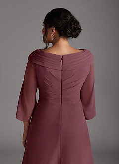 Azazie Jaycee Mother of the Bride Dresses Sangria A-Line Chiffon Dress image10
