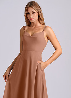 Azazie Beatrice Bridesmaid Dresses Bronzer A-Line Sweetheart Neckline Chiffon Dress image6