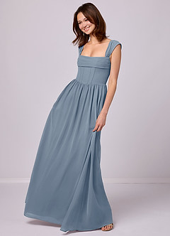 Barbie ♥ Azazie Bridesmaid Dresses Twilight A-Line Corset Chiffon Dress image2