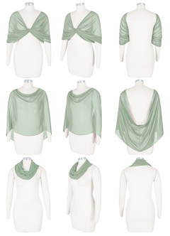 front Azazie Matching Color Sarah Chiffon Wrap