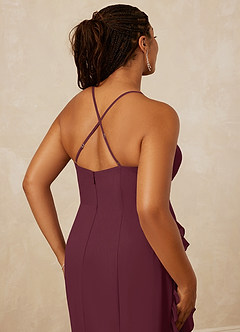 Christian Siriano Bridal for Azazie 1006 Bridesmaid Dresses Cabernet Mermaid Ruched Chiffon Dress image16