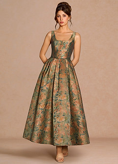 Robe Longue Sarcelle Vintage Sarai image1