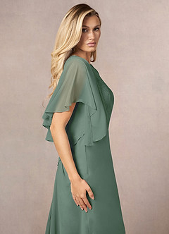front Azazie liebenswürdiger Chiffon-Wrap