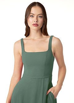 Azazie Renee Final Sale Desert Rose A-Line with Pockets Chiffon Dress image7