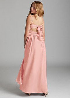 Azazie Zeya Junior Rosette A-Line Chiffon Dress image5