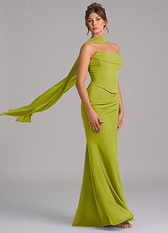 Azazie Sorrel Suknie dla druhen Syrena Gorset Szyfon Do ziemi Sukienka image3