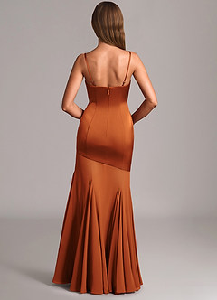 Azazie Uma Bridesmaid Dresses Cinnamon Mermaid Strapless Chiffon Convertible Dress image5