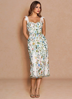 Amarie Alb Rochie midi image4