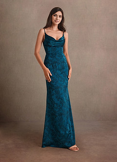 Leah Navy Black Gown image4