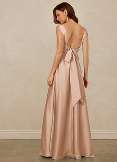 Christian Siriano Bridal for Azazie 1001 Bridesmaid Dresses English Rose A-Line Sweetheart Neckline Stretch Satin Dress image5