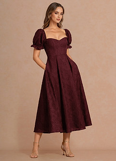 suknia Wino Midi Lanthe image3
