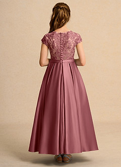 Azazie Bunny Junior Formal Blumenmädchenkleider Ballkleid Spitze Kleid Amethyst image2