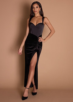 Maxi jurk Mira Zwart image2