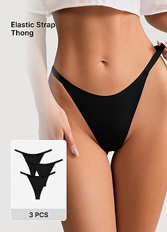front Tangas sin costuras con espalda en T (3 fotos)