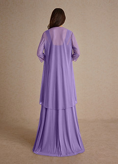Azazie Clinton Mother of the Bride Dresses Tahiti A-Line Pleated Mesh Dress image3