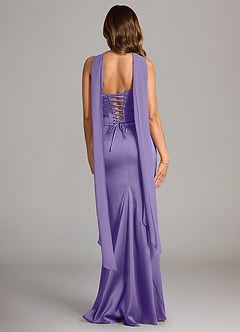 Azazie Sorrel Bridesmaid Dresses Tahiti Mermaid Strapless Stretch Satin Convertible Dress image2