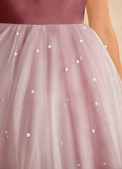 Azazie Esme Robe Demoiselle D'honneur Fillette Robe Princesse en Tulle Arc Améthyste image9