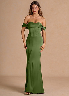 Aurelie Olive Green Maxi Dress image5