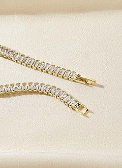 front Colored Zircon Tennis Bracelet