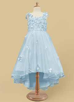 Azazie Ceres vestidos de niña de las flores Vestido de Azul Cielo de Tul de Princesa con Encaje image6