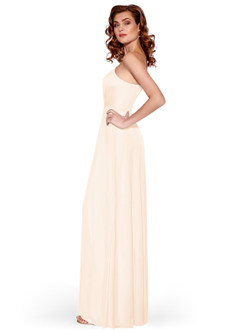 Azazie Brooke Jurken voor bruidsmeisjes Jurk van Mesh met A-Lijn One-Shoulder Parel Roze image22
