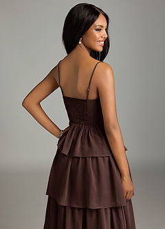 Azazie Kaiden Bridesmaid Dresses Ganache A-Line Sweetheart Neckline Chiffon Dress image7