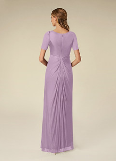 Azazie Bessie Mother of the Bride Dresses Wisteria A-Line Pleated Mesh Dress image2