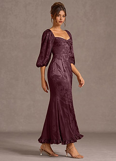 Elarion Dark Purple Maxi Dress image4