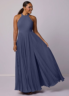 Barbie ♥ Azazie Bridesmaid Dresses Stormy A-Line Pleated Chiffon Dress image9