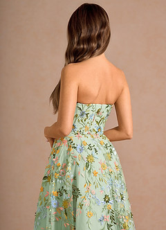 Robe Mi-Longue Vert Clair Xylisse image6