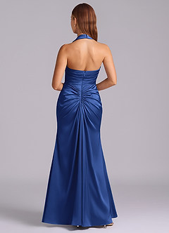 Azazie Destiny Suknie dla druhen Syrena Dekolt w kształcie serca Satyna elastyczna Do ziemi Sukienka image2