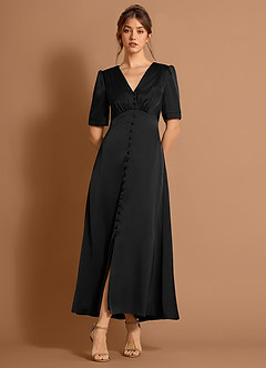 Enyra Black Midi Dress image3