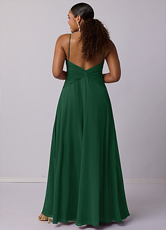 Barbie ♥ Azazie Bridesmaid Dresses Dark Green A-Line Chiffon Dress image9