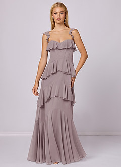 Barbie ♥ Azazie Bridesmaid Dresses Dusk A-Line Sweetheart Neckline Chiffon Dress image3