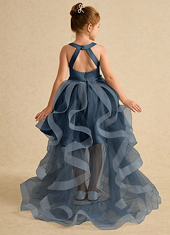 Azazie Julietta Flower Girl Dresses Neptune Ball-Gown Convertible Tulle Dress image1